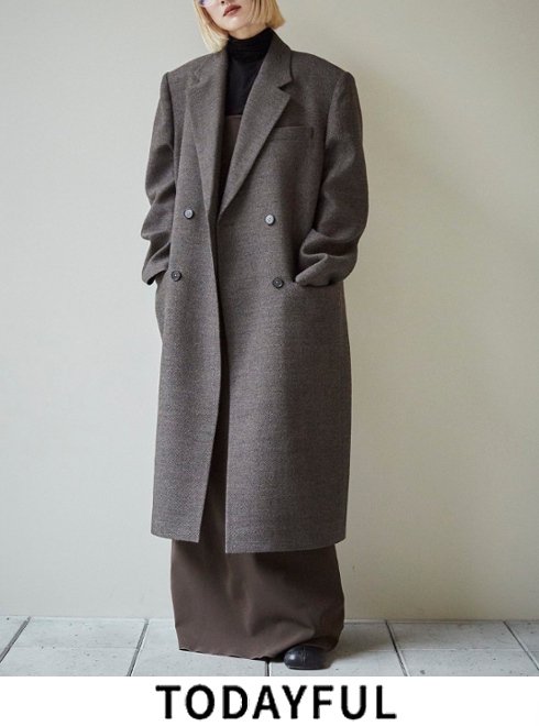 TODAYFUL (トゥデイフル）Wool100% Chester Coat☆ 24秋冬予約 