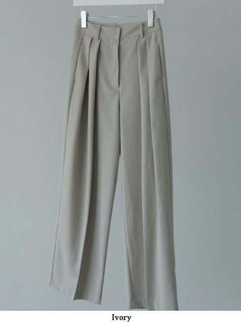 パンツ anuke / Tuck Twill Pants ANUKE (アンヌーク）Tuck Twill Pants