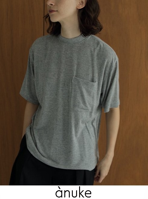 anuke(アンヌーク)<br>Pocket Over T-shirts  24春夏予約【62410608】Tシャツ 入荷予定 : 4月下旬〜