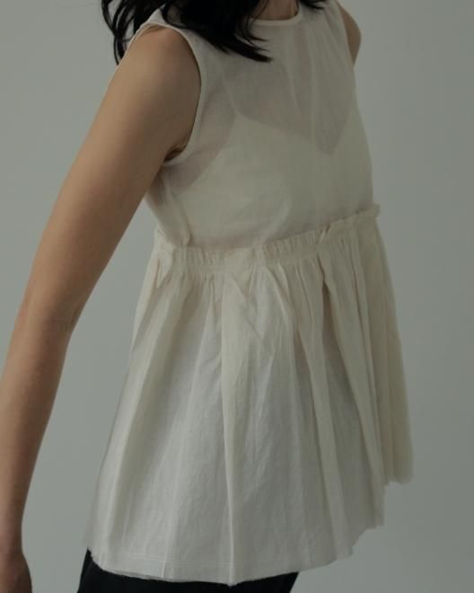ànuke online store（アンヌーク） / Sheer Peplum TopsSheer