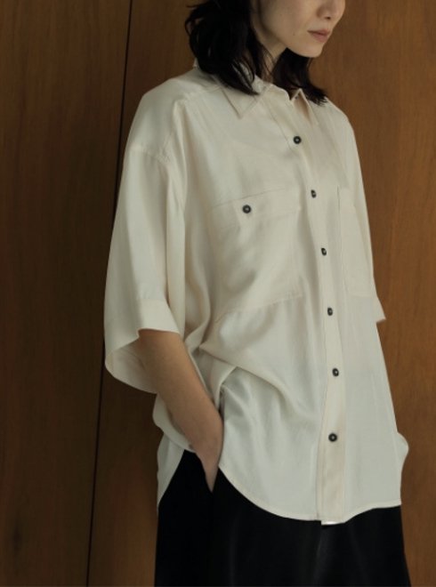 anuke(アンヌーク)Twill Over Shirts 24春夏予約【62410404】シャツ ...