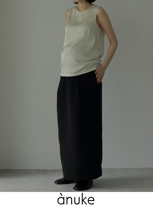 【値下げ】anuke Tuck Maxi Skirt マタニティ スカート ànuke online store（アンヌーク） / 【Reha.】Tuck Maxi