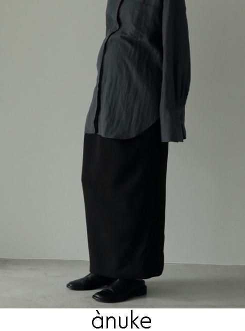 anuke(アンヌーク)Reha. Tuck Maxi Skirt ☆ 25春夏 25秋冬