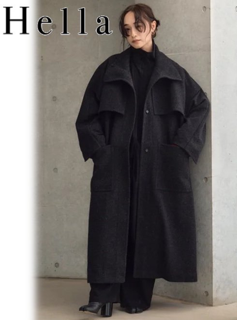 Hella (ヘラ)WING YOKE NEP COAT 24秋冬【h243-01】ウールコート 秋受注会 - 通販セレクトショップ  HeartySelect | TODAYFUL.SNIDEL.CELFORD.COCODEAL等正規取扱　大阪枚方くずは