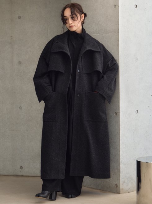 Hella (ヘラ)WING YOKE NEP COAT 24秋冬【h243-01】ウールコート 秋受注会 - 通販セレクトショップ  HeartySelect | TODAYFUL.SNIDEL.CELFORD.COCODEAL等正規取扱　大阪枚方くずは