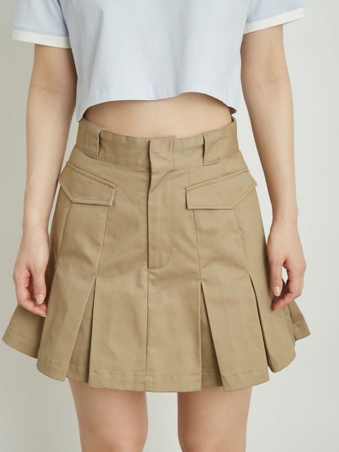 Lily Brown （リリーブラウン)【Dickies】 ツイルプリーツミニスカショーパン 24春夏.【LWFP242003】ショートパンツ -  通販セレクトショップ HeartySelect | TODAYFUL.SNIDEL.CELFORD.COCODEAL等正規取扱　大阪枚方くずは