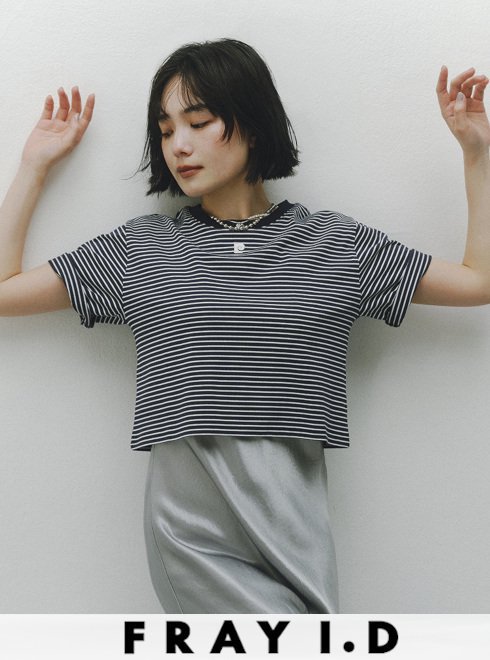 FRAY I.D (フレイアイディー)【pierre cardin】ロゴTシャツ 24春夏 ...