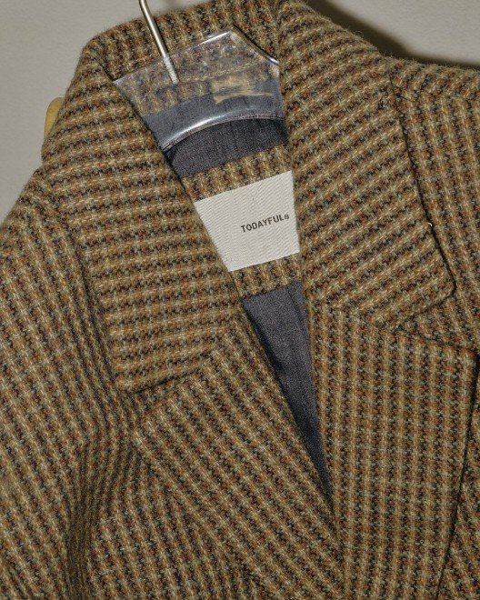 TODAYFUL (トゥデイフル）Wool100% Check Jacket☆ 24秋冬.予約【12420109】ジャケット 入荷予定 :  10月中旬～ 冬受注会 - 通販セレクトショップ HeartySelect | TODAYFUL.SNIDEL.CELFORD.COCODEAL等正規取扱  大阪枚方くずは