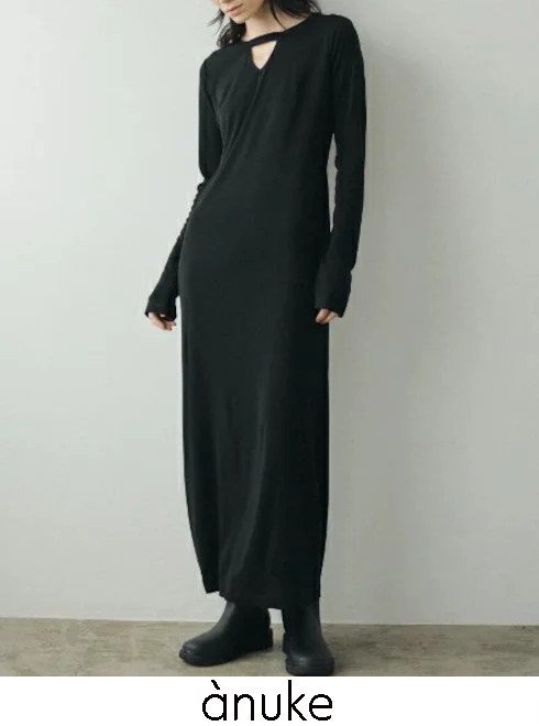 anuke(アンヌーク)Soft Jersey Dress 24秋冬【62420309】マキシワンピース 冬受注会 - 通販セレクトショップ  HeartySelect | TODAYFUL.SNIDEL.CELFORD.COCODEAL等正規取扱 大阪枚方くずは