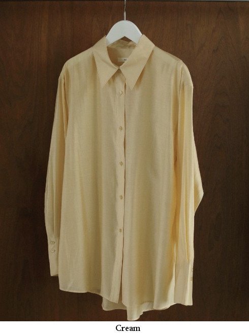 anuke(アンヌーク)Sheer Satin Shirts 24秋冬【62420403】シャツ・ブラウス 冬受注会 - 通販セレクトショップ  HeartySelect | TODAYFUL.SNIDEL.CELFORD.COCODEAL等正規取扱 大阪枚方くずは