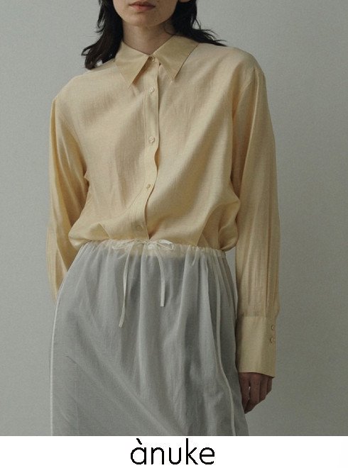 anuke(アンヌーク)Sheer Satin Shirts 24秋冬【62420403】シャツ・ブラウス 冬受注会 - 通販セレクトショップ  HeartySelect | TODAYFUL.SNIDEL.CELFORD.COCODEAL等正規取扱 大阪枚方くずは