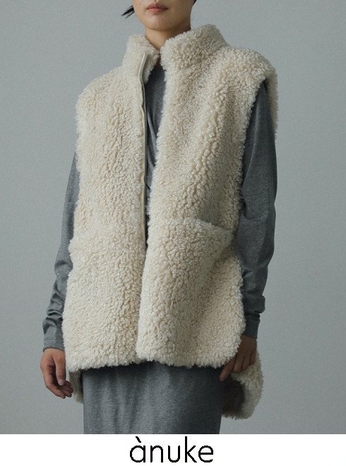 anuke(̡)<br>Eco Fur Vest  24ͽ62420102ۥ٥ ͽ : 9ܡ  ߼