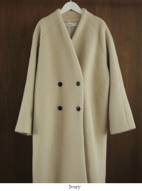 anuke(̡)<br>Collarless Shaggy Coat  24ߡ62420004ۥ륳   ߼