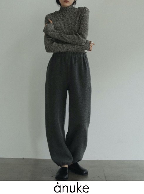 anuke(̡)<br>Drawstring Wool Pants  24ߡ62420708ۥѥ   ߼