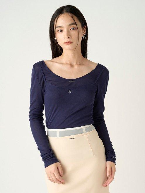 フレイ アイディー] pierre cardin シアーレイヤードストレート