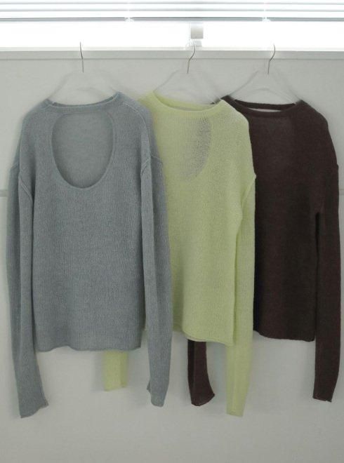 (セール50%OFF)  anuke / アンヌーク Sheer Knit  24秋冬 62420528 anuke(アンヌーク)Sheer Knit 24秋冬【62420528】ニットトップス