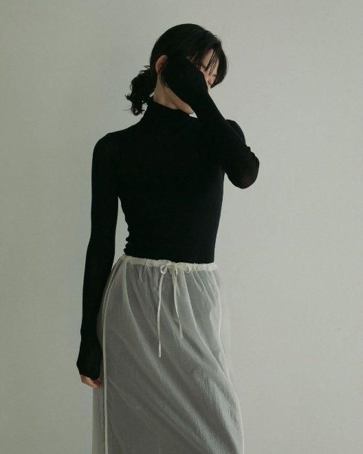 anuke(アンヌーク)Basic Cotton Turtle 24秋冬【62420529】ニット