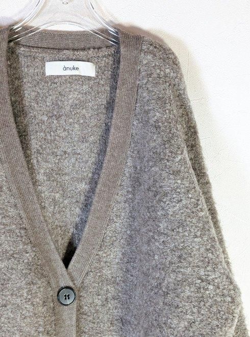 anuke(アンヌーク)Boucle Knit Cardigan 24秋冬【62420527