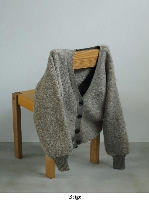 anuke アンヌーク カーディガン セーター anuke(アンヌーク)Boucle Knit Cardigan 24秋冬【62420527