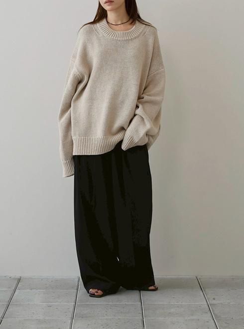todayful Roundhem Linen Knit ブラック TODAYFUL(トゥデイフル) / Life's online store（ライフズ