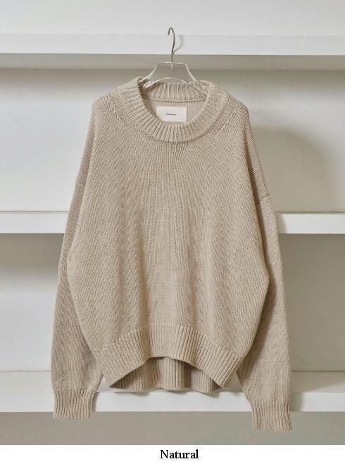 todayful Roundhem Linen Knit ブラック TODAYFUL (トゥデイフル）Roundhem Linen Knit 26春夏予約