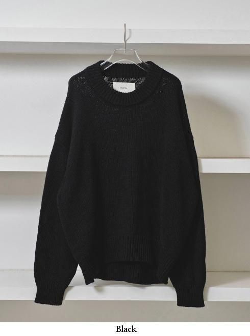 todayful Roundhem Linen Knit ブラック TODAYFUL (トゥデイフル）Roundhem Linen Knit 26春夏予約