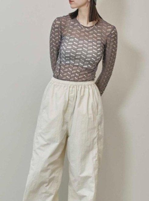 TODAYFUL (トゥデイフル）Jacquard Long T-shirts☆ 25春夏