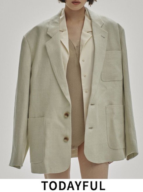 TODAYFUL (トゥデイフル）Boyfriend Linen Jacket★ 25春夏予約【12510103】ジャケット 入荷予定 : 3月中旬～  - 通販セレクトショップ HeartySelect | TODAYFUL.SNIDEL.CELFORD.COCODEAL等正規取扱　大阪枚方くずは