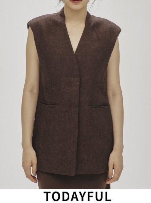 TODAYFUL【美品】2waycollar Long Vest TODAYFUL 2-way Collar Long Vest