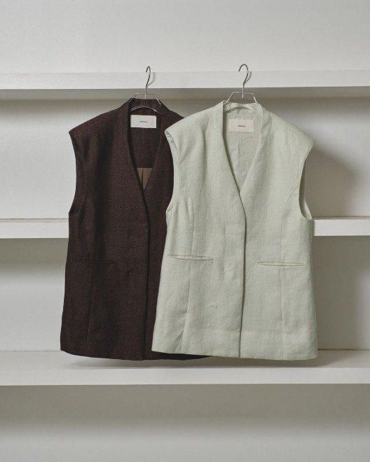 TODAYFUL (トゥデイフル）Linen Over Vest☆ 25春夏予約【12510107】ベスト 入荷予定 : 3月中旬～ -  通販セレクトショップ HeartySelect | TODAYFUL.SNIDEL.CELFORD.COCODEAL等正規取扱 大阪枚方くずは