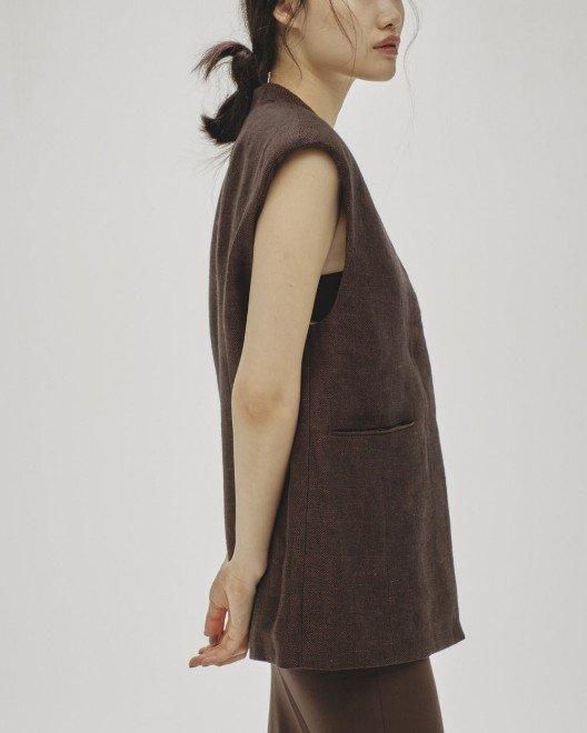 TODAYFUL (トゥデイフル）Linen Over Vest☆ 25春夏予約【12510107】ベスト 入荷予定 : 3月中旬～ -  通販セレクトショップ HeartySelect | TODAYFUL.SNIDEL.CELFORD.COCODEAL等正規取扱 大阪枚方くずは