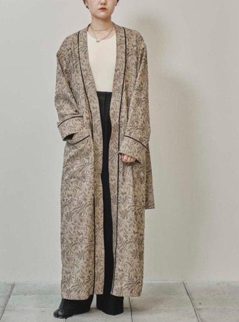 B01227 TODAYFUL トゥデイフル Piping Print ガウン