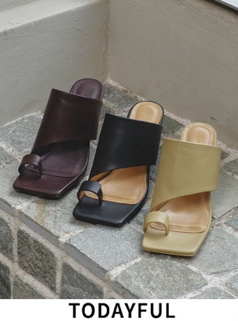 TODAYFUL (ȥǥե<br>Square Leather Sandals  25ղͽ12511005ۥ ͽ : 4ܡ