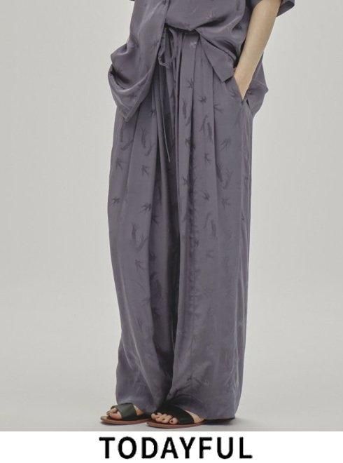 TODAYFUL (トゥデイフル）Swallow Satin Pants☆ 25春夏