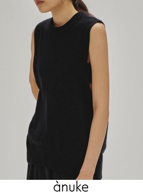 TODAYFUL (ȥǥե<br>Cottonlinen Knit Vest  25ղơ12510512ۥ٥ 