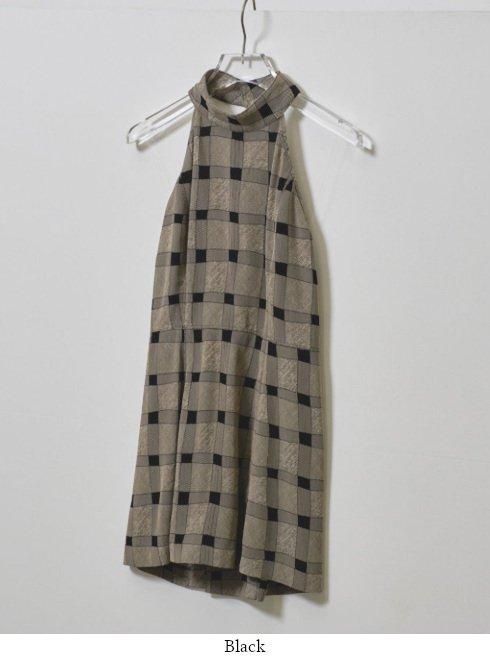 TODAYFUL (トゥデイフル）Halterneck Checkjacquard Tops☆ 25春
