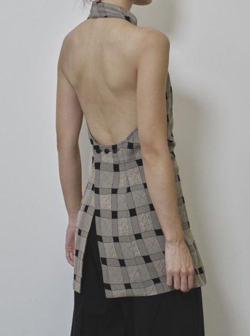 TODAYFUL (トゥデイフル）Halterneck Checkjacquard Tops☆ 25春