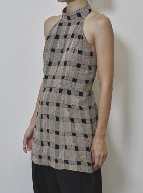 TODAYFUL (トゥデイフル）Halterneck Checkjacquard Tops☆ 25春