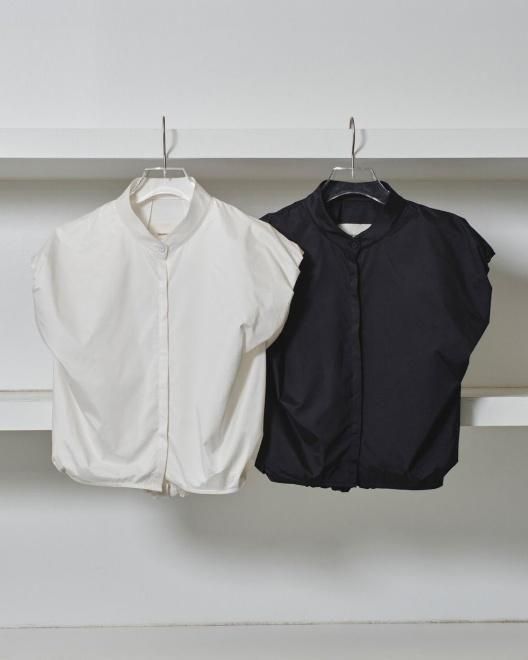 Puffshoulder Compact Shirts -BLACK (12510415) Todayful