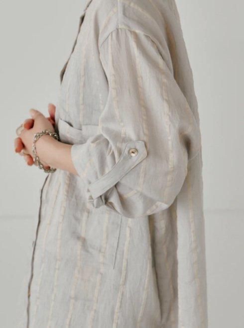Hella (ヘラ) linen stripe shirt 25春夏【h251-36】シャツ