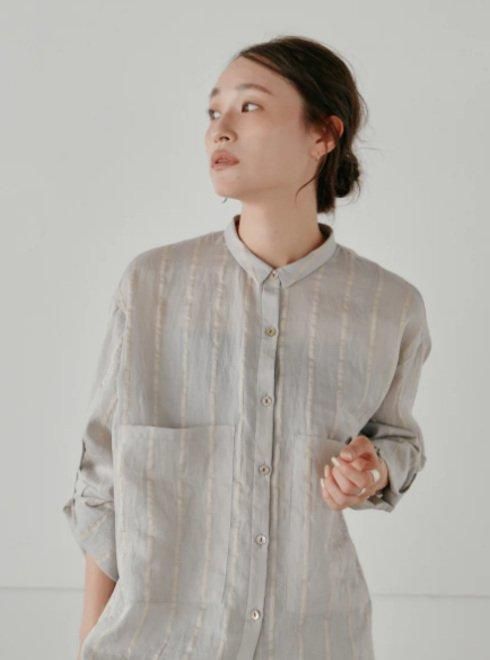 Hella (ヘラ) linen stripe shirt 25春夏【h251-36】シャツ