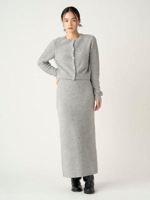 【SALE30%OFF】【即納】フレイアイディー FRAY I.D トップス 24秋冬 スパンコールラメフェザーカーディガン 長袖 クロップド丈 fwnt244170 FRAY I.D (フレイアイディー)スパンコールラメフェザー