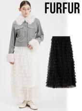 FURFUR （ファーファー)ドットチュールフリルコサージュ