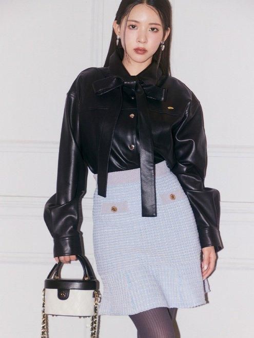 Lily Brown （リリーブラウン)【LB×MARYQUANT】ツイードニット