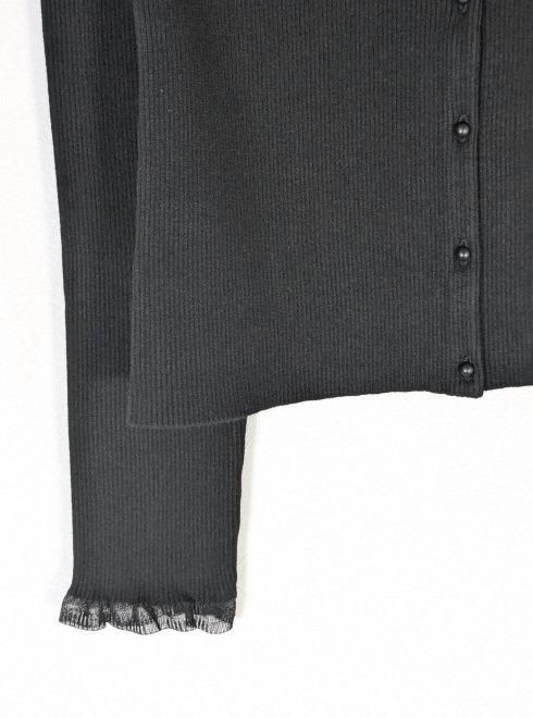 Christian Dior 刺繍 装飾 クロップド丈 カーディガン 黒×金 L Christian Dior 刺繍 装飾 クロップド丈 カーディガン 黒×金 L