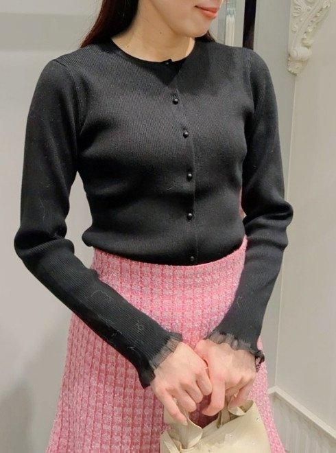 セルフォード CELFORD ❤️ケーブルニットファーカーデ ❤️グレー