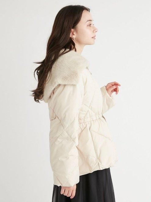 CELFORD（セルフォードファー襟付きキルティングショートコート