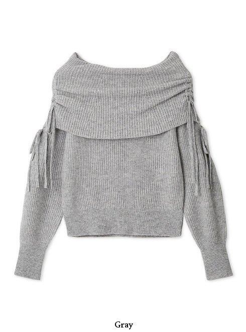 フレイアイディー リボンディテールオフショルニット FRAY I.D｜リボンディテールオフショルニット | Rakuten Fashion