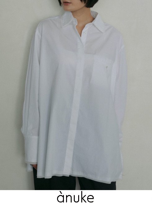 anuke(̡)<br>Cotton Oversize Shirts  25ղ262510415ۥġ֥饦 25ղƼ