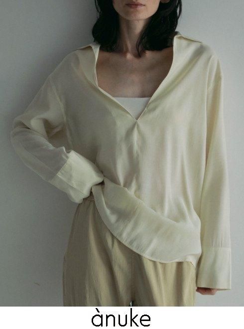 anuke(アンヌーク)Skipper Sheer Shirts☆ 25春夏予約【62510428
